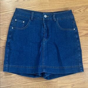 Denim Blue Women's Shorts/skirt